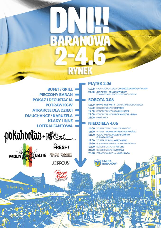 Dni Baranowa 2017 - program, atrakcje, koncerty